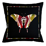 Подушка декоративная бабочка цветной узор Ikat Pattern варинант исполнения - 1 | Loft Concept в Брянске