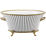 Кашпо Black white stripe варинант исполнения - 1 | Loft Concept в Брянске