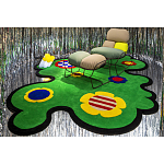 Дизайнерский ковер с цветами Poltronova Tappeto Prato Rug варинант исполнения - 9 | Loft Concept в Брянске