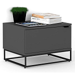 Тумба прикроватная цвета графит с ящиками Strict Lines варинант исполнения - 2 | Loft Concept в Брянске