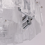 Люстра круглая с подвесными прямоугольными пластинами из стекла Glacier Panels варинант исполнения - 8 | Loft Concept в Брянске