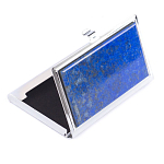Визитница карманная металлическая с накладкой из натурального камня Лазурит Stone Business Card Holders  варинант исполнения - 2 | Loft Concept в Брянске