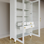 Дизайнерский шкаф витрина Elsa Dreams White с 4-мя ящиками варинант исполнения - 7 | Loft Concept в Брянске