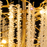 Люстра многоярусная с каркасом из металла и прозрачными подвесками FAIRYTREE Light варинант исполнения - 5 | Loft Concept в Брянске