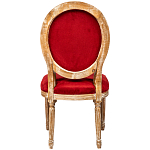 Стул из натурального бука красное с цветным принтом Impressionism in Color варинант исполнения - 2 | Loft Concept в Брянске