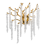 Бра золотого цвета с ветвями и хрустальными подвесками FAIRYTREE Light варинант исполнения - 1 | Loft Concept в Брянске