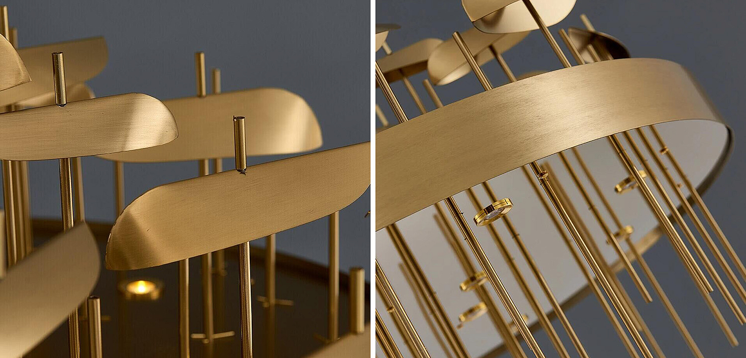 Светодиодная дизайнерская инсталляция ANODINE Perlina Disk Chandelier Светодиодная дизайнерская инсталляция ANODINE Perlina Disk Chandelier - Loft-Concept в Брянске