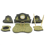 Настольный письменный набор из змеевика из 7-ми элементов Successful Leader варинант исполнения - 1 | Loft Concept в Брянске