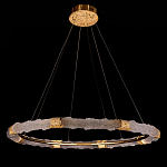 Люстра в форме кольца с золотым декором Warm Heavenly Light варинант исполнения - 8 | Loft Concept в Брянске