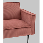 Диван современный вельветовый прямой Worcester Коралл варинант исполнения - 3 | Loft Concept в Брянске