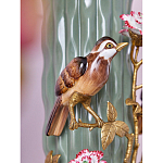 Ваза с птицами и цветами из фарфора с бронзовыми элементами Garden of Eden варинант исполнения - 6 | Loft Concept в Брянске