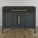 Буфет Primo с двумя ящиками и двумя фасадами Черный дуб варинант исполнения - 2 | Loft Concept в Брянске