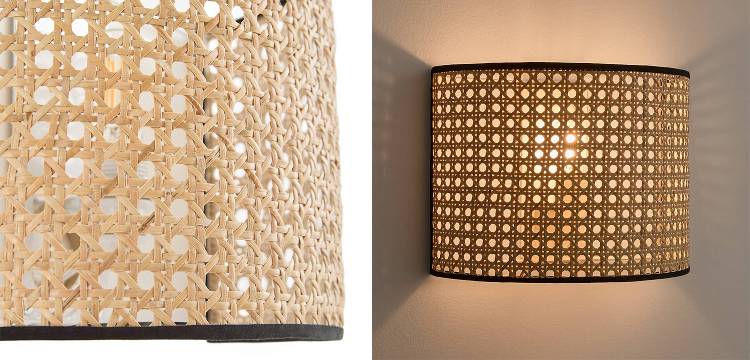 Бра Ottar Wicker Rattan beige black Бра Ottar Wicker Rattan beige black - Loft-Concept в Брянске