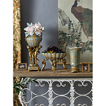 Чаша с орнаментом на бронзовых ножках в виде ангелов Eden Garden варинант исполнения - 9 | Loft Concept в Брянске