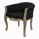 Кресло низкое в стиле прованс Louis French Armchair black flax варинант исполнения - 3 | Loft Concept в Брянске