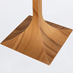 Настольная лампа со скошенным конусовидным абажуром и фигурной ножкой в цвете тик Accord Lighting варинант исполнения - 3 | Loft Concept в Брянске