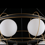 Люстра подвесная круглая с белыми плафонами Martin варинант исполнения - 5 | Loft Concept в Брянске