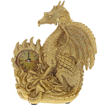 Часы в виде дракона Golden Dragon Clock варинант исполнения - 1 | Loft Concept в Брянске