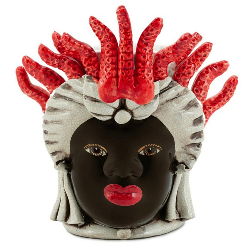 Ваза Vase Moro Lady Small Tentacles Коричневый Красный Бежевый Ваза Vase Moro Lady Small Tentacles Коричневый Красный Бежевый в Брянске | Loft Concept