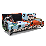 Диван с цветным принтом Qalakabusha Sofa варинант исполнения - 2 | Loft Concept в Брянске