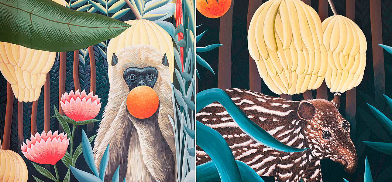 Обои ручная роспись Rousseau Rousseau on Deep Rich Gold gilded paper Обои ручная роспись Rousseau Rousseau on Deep Rich Gold gilded paper - Loft-Concept в Брянске