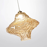 Подвесной светильник с плафоном из фактурного светло-янтарного стекла Light Ensemble варинант исполнения - 5 | Loft Concept в Брянске