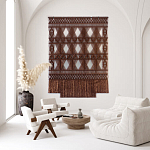 Панно Макраме коричневый цвет  варинант исполнения - 3 | Loft Concept в Брянске