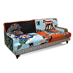 Диван с цветным принтом Qalakabusha Sofa варинант исполнения - 3 | Loft Concept в Брянске