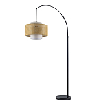 Торшер с декоративным поясом из плетеного бамбука Biuloggicu варинант исполнения - 2 | Loft Concept в Брянске