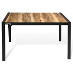 Стол обеденный раздвижной с прямоугольной столешницей на четырех черных ножках Blair варинант исполнения - 2 | Loft Concept в Брянске