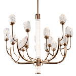 Люстра с декором в виде кристаллов из хрусталя Kenneth Crystal Stone Chandelier 20 варинант исполнения - 1 | Loft Concept в Брянске