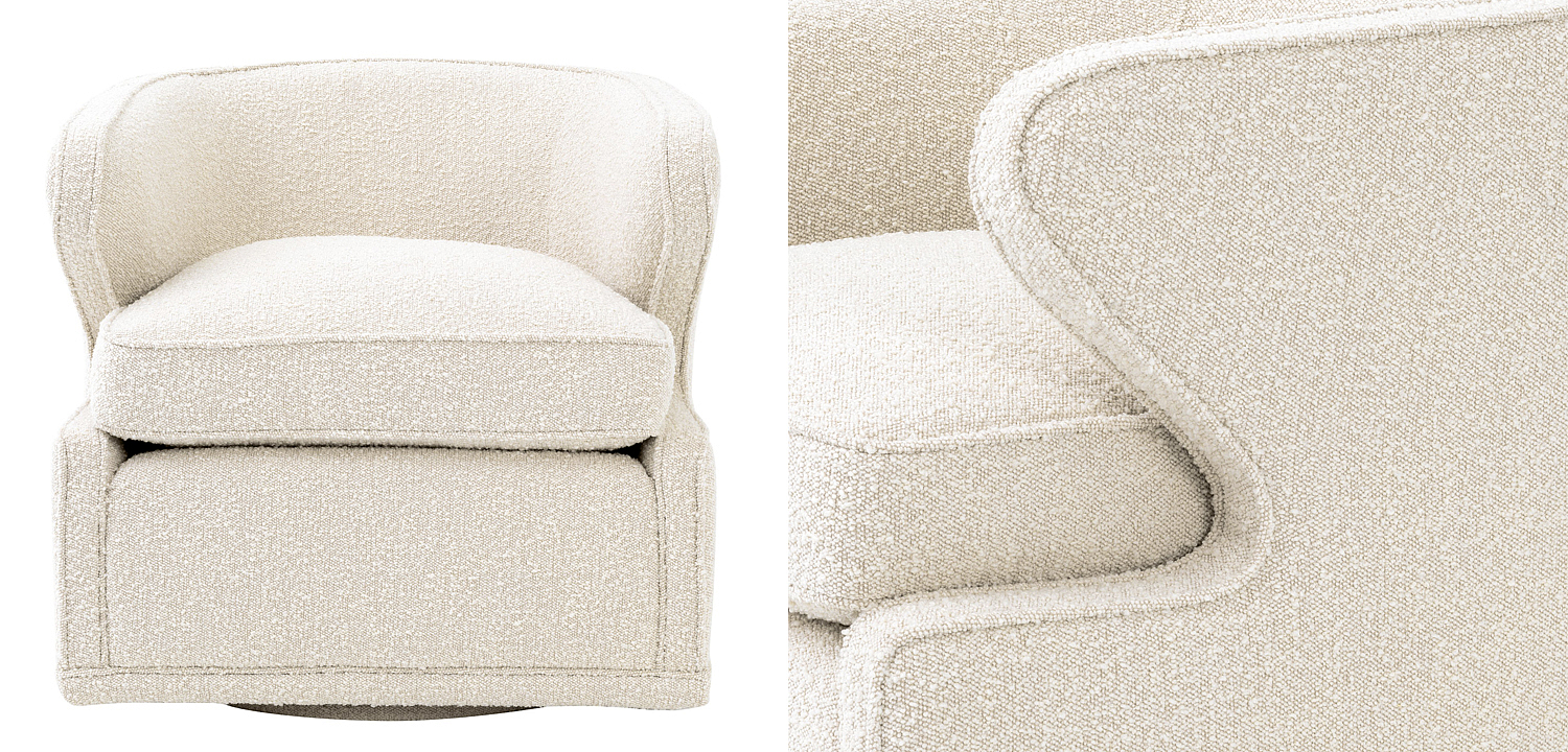 Кресло Eichholtz Chair Dorset Boucle cream Кресло Eichholtz Chair Dorset Boucle cream - Loft-Concept в Брянске