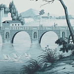 Обои ручная роспись Views of Italy Mare Verde варинант исполнения - 2 | Loft Concept в Брянске