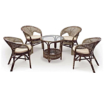 Комплект уличной мебели Sienna Dark Brown варинант исполнения - 1 | Loft Concept в Брянске