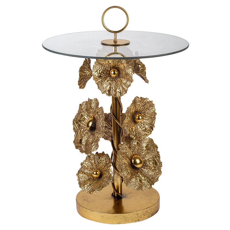 Столик металлический Golden Flower Золотой Столик металлический Golden Flower Золотой в Брянске | Loft Concept