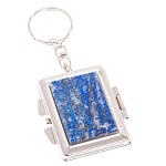 Зеркало брелок складное двухстороннее из натурального камня Лазурит Stone Mirrors варинант исполнения - 1 | Loft Concept в Брянске