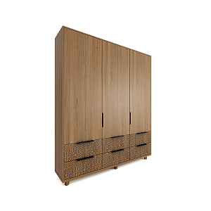 Шкаф трехстворчатый с орнаментом Brian