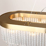 Люстра подвесная овальная со стеклянными трубками Nembus варинант исполнения - 2 | Loft Concept в Брянске