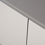 Тумба под телевизор со стеклянной столешницей и с выдвижными ящиками Minimalist Accent варинант исполнения - 3 | Loft Concept в Брянске