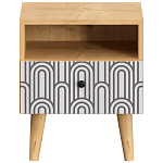 Прикроватная тумба с изображением на ящике Elise Nightstand варинант исполнения - 7 | Loft Concept в Брянске