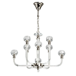Люстра с 8-ю лампами и гранеными стеклянными плафонами Prism Gala варинант исполнения - 2 | Loft Concept в Брянске