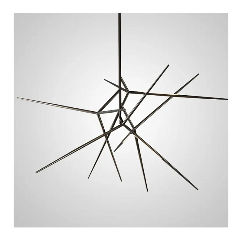 Люстра FLASK Black Глянцевый черный в Брянске | Loft Concept 