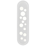 Бра белое овальной формы White Holes варинант исполнения - 2 | Loft Concept в Брянске