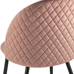 Мягкий стул в велюре пыльно-розового цвета Miruna Chair варинант исполнения - 7 | Loft Concept в Брянске