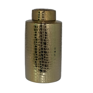 Ваза с крышкой Gold Snake