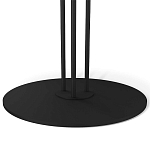 Стол журнальный с круглой столешницей из стекла Gray and Gold Marble варинант исполнения - 5 | Loft Concept в Брянске