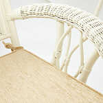 Комплект обеденный из ротанга Eloise grand white варинант исполнения - 7 | Loft Concept в Брянске