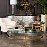 Столик журнальный серебристый с круглой столешницей Showing Refinement варинант исполнения - 3 | Loft Concept в Брянске