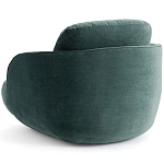 Полукруглое мягкое кресло Halle Green Armchair варинант исполнения - 5 | Loft Concept в Брянске