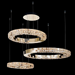 Люстра из 3-х колец с мозаичным хрустальным оформлением Sparks of Crystal варинант исполнения - 1 | Loft Concept в Брянске